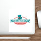 Die-Cut Sticker — Mad Hatter Shows Logo (Teal Top Hat)